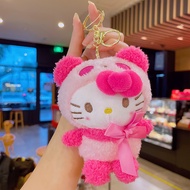 น่ารัก sanirio Kuromi ตุ๊กตาตุ๊กตาจี้ปรับแต่ง Hello Kitty ตุ๊กตายัดตุ๊กตา