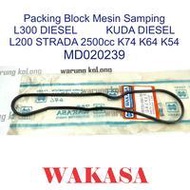 MESIN Side Cover Packing Side deck gasket block L300 diesel engine Kuda diesel/ L200/ Strada 4D56 25