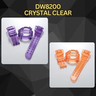 BNB MODEL DW8200 CRYSTAL CLEAR 2/BNBCUSTOM/PLAIN COLOUR/BAND AND BEZEL/STRAP