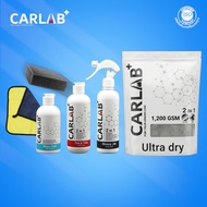 ชุดสุดคุ้มดูแลรถยนต์ CARLAB+ เคลือบเงา เคลือบกระจก เคลือบยาง (แถมฟรีผ้าไมโครไฟเบอร์และฟองน้ำ) ครบเคร