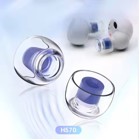 H570 In-ear Headphone Plugs Silicone Sleeves Azla Earplugs Corrugated Eartips Tws Sennheiser True Wi