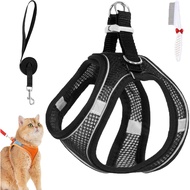Cat Harness Step in, Stimuli Cat Harness Escape Proof Design for Outdoor, 2025 New Adjustable Soft M