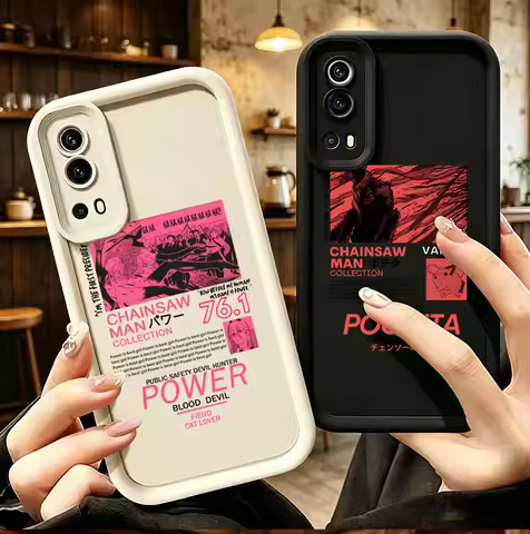 Chainsaw Man Power Pochita Case For Vivo IQOO Z9S V30 V40 V50 V60 V70 X300 Y75 Y73 Y58 Y39 Y100 Y200