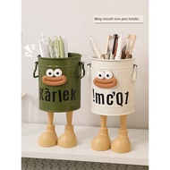 Cute Cat Pen Box pencil box Funny Pen Holder Large Capacity Children Students Desktop Metal Stylus H