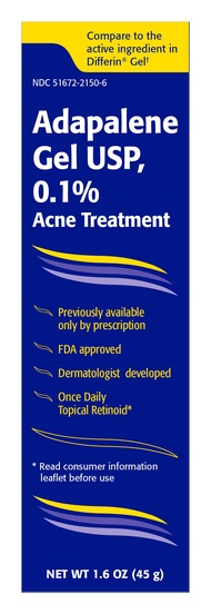 Taro Adapalene 0.1% Acne Treatment Gel - Paraben Free (1.6oz)