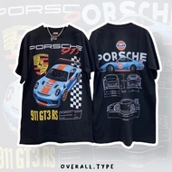 Porsche 911 GT3 RS Tee – High-Performance Sports Car Graphic Shirt เสื้อยืดรถสปอร์ต Porsche 911 GT3