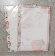 A5 6孔活頁本活頁紙替芯 花邊內頁款 適配Filofax