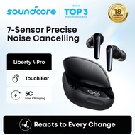 Soundcore Liberty 4 Pro by Anker, Noise Cancelling Wireless Earbuds, 7-Sensor and Real-Time Adaptive