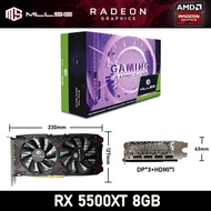 AMD RX5500XT 8GB AMD RX5500XT 8GB MLLSE Graphics Card RX 5500XT 8G Gaming 7NM 128Bit GDDR6 8Pin PCI Express 4.0X8 1717Mhz HDMI*1 DP*3 Rx5500xt Desktop Video Card