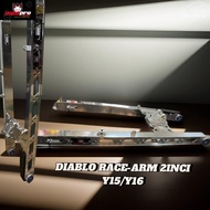 DYNO PRO DIABLO RACE SWING ARM PANJANG 2 INCI Y15 Y16 DYNOPRO ALLOY ARM DKT PROTAPER