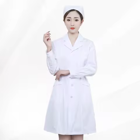 plus Size Medical Uniform Women's Nurse Workwear for Hospital Beauty Salon Clinic Lab Pharmacy Denta
