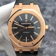 Audemars Piguet Audemars Piguet Royal Oak Men's Watch 15400OR Rose Gold Black Face Large Plaid Autom