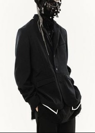 Professor.e 20FW - E JKT 西裝外套 夾克外套 皮領 全新 50