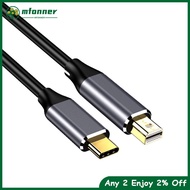 Mfonner   USB C To Mini DisplayPort Cable High Resolution 4K 60hz Connector For Desktop Laptop Projector Monitor Phones