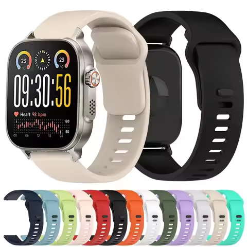22mm Silicone Band For Realme Watch 5 Smartwatch Sport Bracelet Correa For Realme Watch S2/Realme S 
