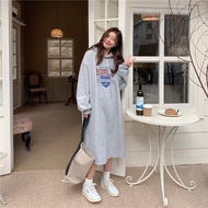 [7121] Long Hooded Sweatshirt