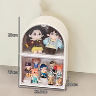 กล่องใส่ art toy ชั้นวางโชว์เก็บของ ความจุขนาดใหญ่ กันฝุ่นและโปร่งใส ตู้โชว์โมเดลหลายชั้น ซ้อนได้
