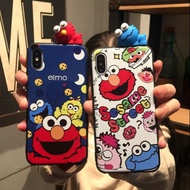 Samsung c5 c7 C5pro C7pro C9pro A6s A9s elmo cookie monster rubber soft casing