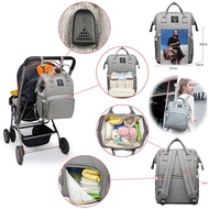 [recommended by store manager]Lequeen Baby Diaper Bag with USB Interface Large Waterproof Nappy Bag