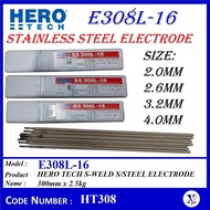 [1KG, 2.5KG] E 308L-16 HERO TECH S-WELD STAINLESS STEEL WELDING ELECTRODE | 300mm | S308L WELDING RO