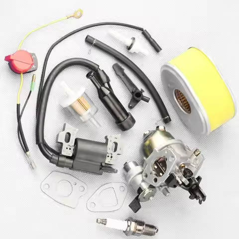 Carburetor Kits with Air Filter & Ignition Coil for HONDA GX120 GX160 GX200 66015 196cc 5.5HP 6.5HP 