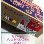 computer form 9.5x11 3ply ncr (w/p/y) 300sets