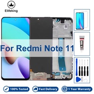 100% Test LCD For Xiaomi Redmi Note 11 Note11 2201117TG 2201117TY Display Touch Screen Digitizer Ass