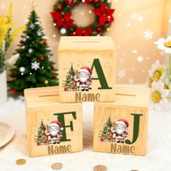Personalized 26 character first Christmas design piggy bank, beautiful room decoration piggy bank, c
