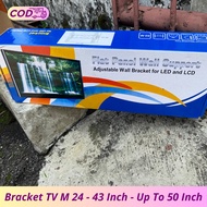 /LCD LED TV Bracket 24-43 Inch - VESA Wall TV Stand 30x30 cm - Safe Installation Up to 50 Inch