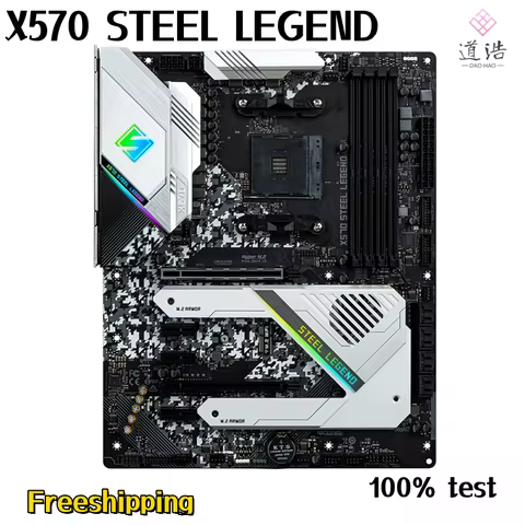 For ASROCK X570 STEEL LEGEND Motherboard 128GB HDMI PCI-E4.0 M.2 Socket AM4 DDR4 ATX X570 Mainboard 