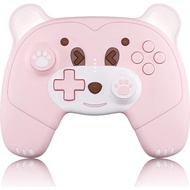 Mytrix Pink Wireless Controller Compatible with Nintendo Switch/OLED/Lite, Cute Pro Controller