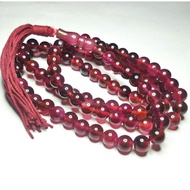 MERAH MAROON JADE TASBIH 99 GRAINS 8 MMnatural