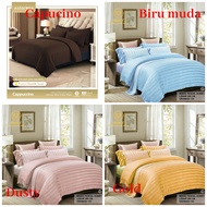 Sprei microtencel / mikro tencel salur banyak warna /sprei garis /sprei hotel