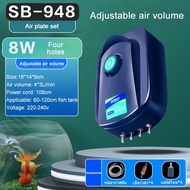 ปั๊มลมตู้ปลาSB718/738/948/988 Oxygen ปั๊มลม เครื่องปั๊มออกซิเจน บ่อปลา ออกซิเจนตู้ปลา ออกซิเจนปลา ปั
