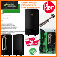 Rheem Prestige Platinum Black Instant Water Heater with Black Hand Shower/Rain shower Free Express Delivery