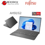【Direct from Japan】Fujitsu 15.6-inch laptop FMV LIFEBOOK AH50/G2 (with Ryzen 7/8GB/512GB SSD/DVD drive/Office) bright black FMVA50G2B