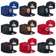 New adjustable baseball cap MLB Hats for men and women, embroidered flat-brim hats, American hip-hop