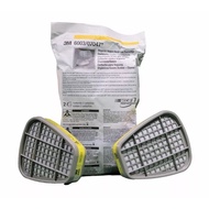 2 PIECES 3M 6003 6001 ORGANIC VAPORS / ACID GAS CARTRIDGE MASK FILTER Ready Stock Malaysia Fast Ship