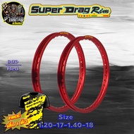 วงล้อล้อกะทะขอบ17/18 ขอบล้อ18 วงล้อ SUPER DRAG RIM ล้อซุปเปอร์แดร็กริม วงล้ออลูมิเนียมขอบเรียบ 1.20-