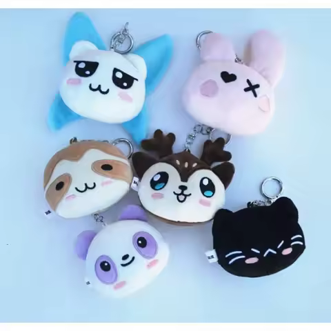 Kpop BABYMONSTER Plush Keychain Cute Animal Keyring RAMI AHYEON RORA ASA Bag Accessories Fans Gift