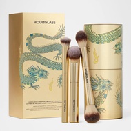 Hourglass Complexion Essentials Makeup Brush Set Gold Dragon Foundation Concealer Highlight Blush Co