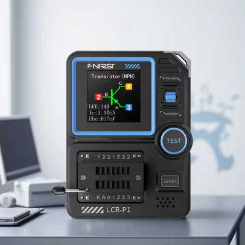 FNIRSI LCR - P1 A Multifunctional Tester for Transistors, Diodes, Capacitance, Resistance, LCR and E