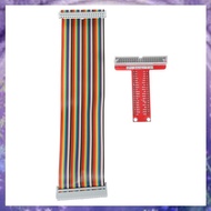 [P K A M] RPi GPIO Breakout Expansion Board + Ribbon Cable + Assembled T Type GPIO Adapter 20cm FC40