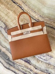 Hermes Birkin 25 gold 金棕 銀扣 epsom