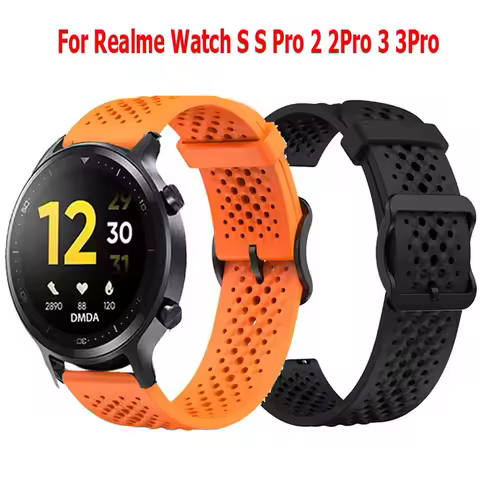 Silicone Strap for Realme Watch S2 Band Bracelet for Realme Watch 2 2 Pro 3 3 Pro S SPro Correa 22mm
