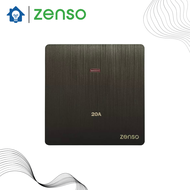 Zenso Grande Hairline Black 1G 2G Switches / Door Bell Switch /  Water Heater Switch / Telephone Soc