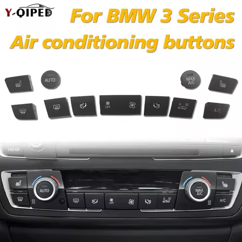 Automatic Air Conditioning Heater Climate Control Panel Fan Speed Button Cover for BMW 1 2 3 4 Serie