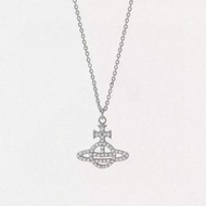 英國知名設計師品牌Vivienne Westwood土星燦爛簡約水鑽項鍊 手鍊 代購非預購