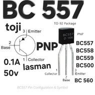 ( Bc 557 Transistor Bc557 ) Equation Replacement Bc556 Bc557 Bc558 Bc559 Bc560 =Bc 557: Uni 50V 0.Pn