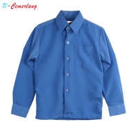 Baju Sekolah U-Cemerlang Primary Pengawas L/S Blue Shirt-Koshibo